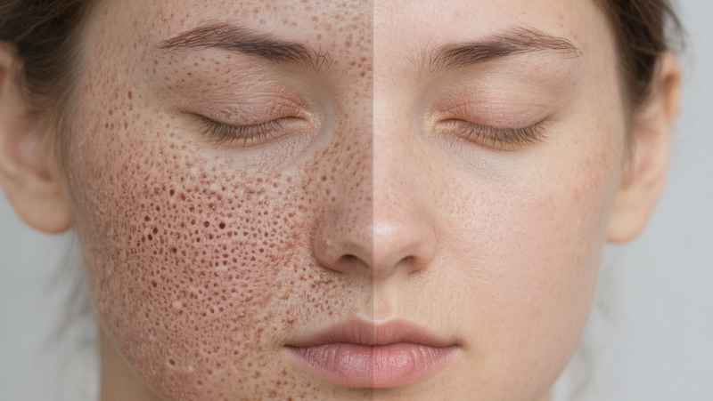 Pore Refining Treatment
The photothermal effect regulates sebaceous gland activity, shrinks and expands pores, and improves rough skin texture.